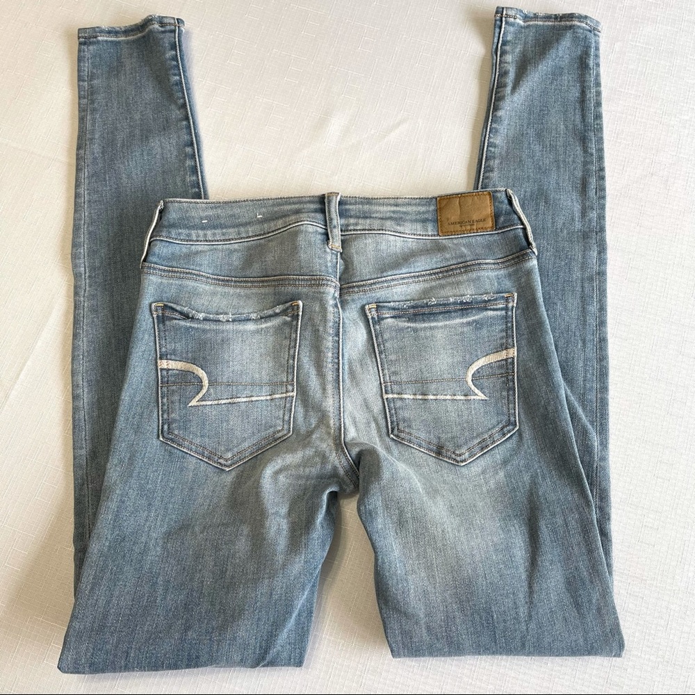 American Eagle Jegging Super Stretch 4 X-Long blue - Picture 11 of 12